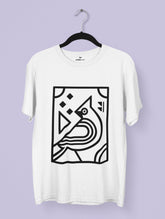 Cubist Bird – Premium Tee – Artistic Premium Cotton Tee by Vedawear