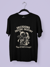 Decisions & Destiny – Krishna Radha Premium Tee – Artistic Premium Cotton Tee by Vedawear