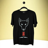 Fearless – The Wolf & The Red Cloak Tee – Artistic Premium Cotton Tee by Vedawear