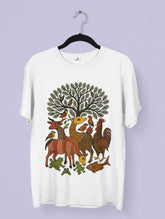 Harmony – Gond Art Inspired Premium Tee – Artistic Premium Cotton Tee by Vedawear