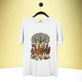Harmony – Gond Art Inspired Premium Tee – Artistic Premium Cotton Tee by Vedawear