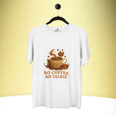 No Coffee No Talkie – Premium Tee – Artistic Premium Cotton Tee by Vedawear