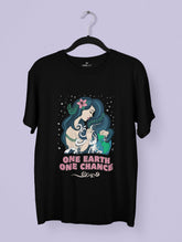 One Earth – Premium Tee for nature lover – Artistic Premium Cotton Tee by Vedawear