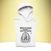 Open Your Mind – Buddha Wisdom Hoodie – Artistic Premium Cotton Tee by Vedawear India