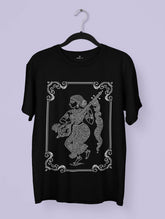 Sacred Lines – Kolam Folk Art Premium Tee – Artistic Premium Cotton Tee by Vedawear