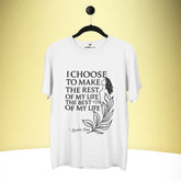 The Best of My Life – Louise Hay Premium Tee – Artistic Premium Cotton Tee by Vedawear