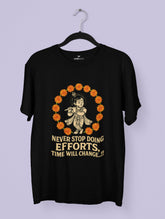 Time – Krishna Effort Premium Tee – Artistic Premium Cotton Tee by Vedawear