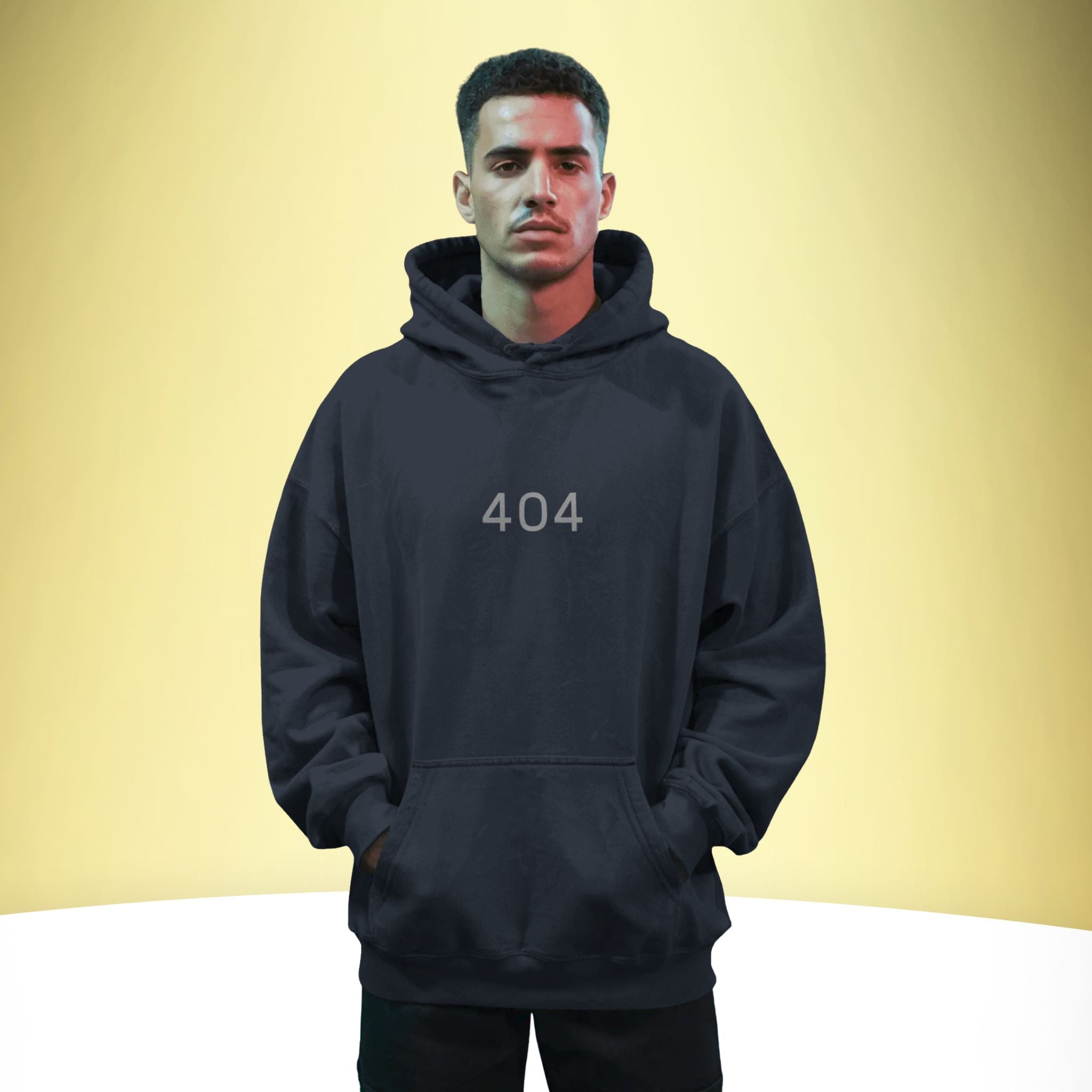 404 Error – Not Found Oversized Hoodie – Artistic Premium Cotton Tee by Vedawear  