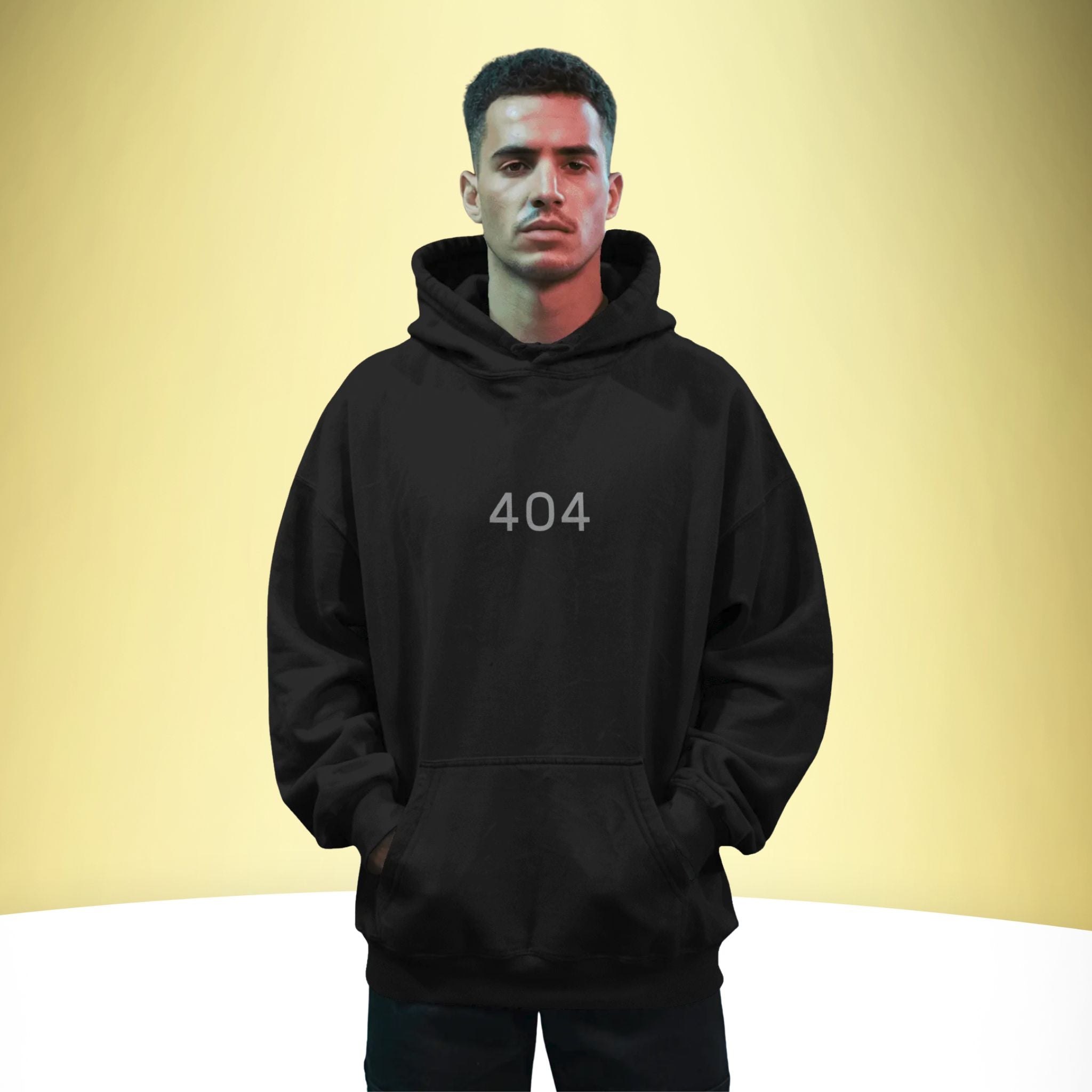 404 Error – Not Found Oversized Hoodie – Artistic Premium Cotton Tee by Vedawear  