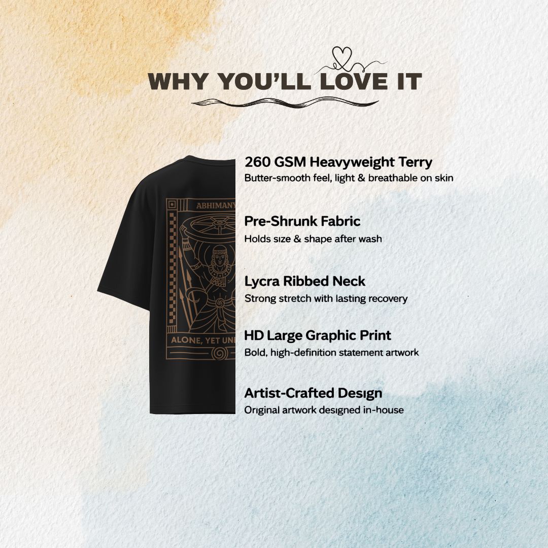 ABHIMANYU – Artistic Premium Cotton Tee by Vedawear  