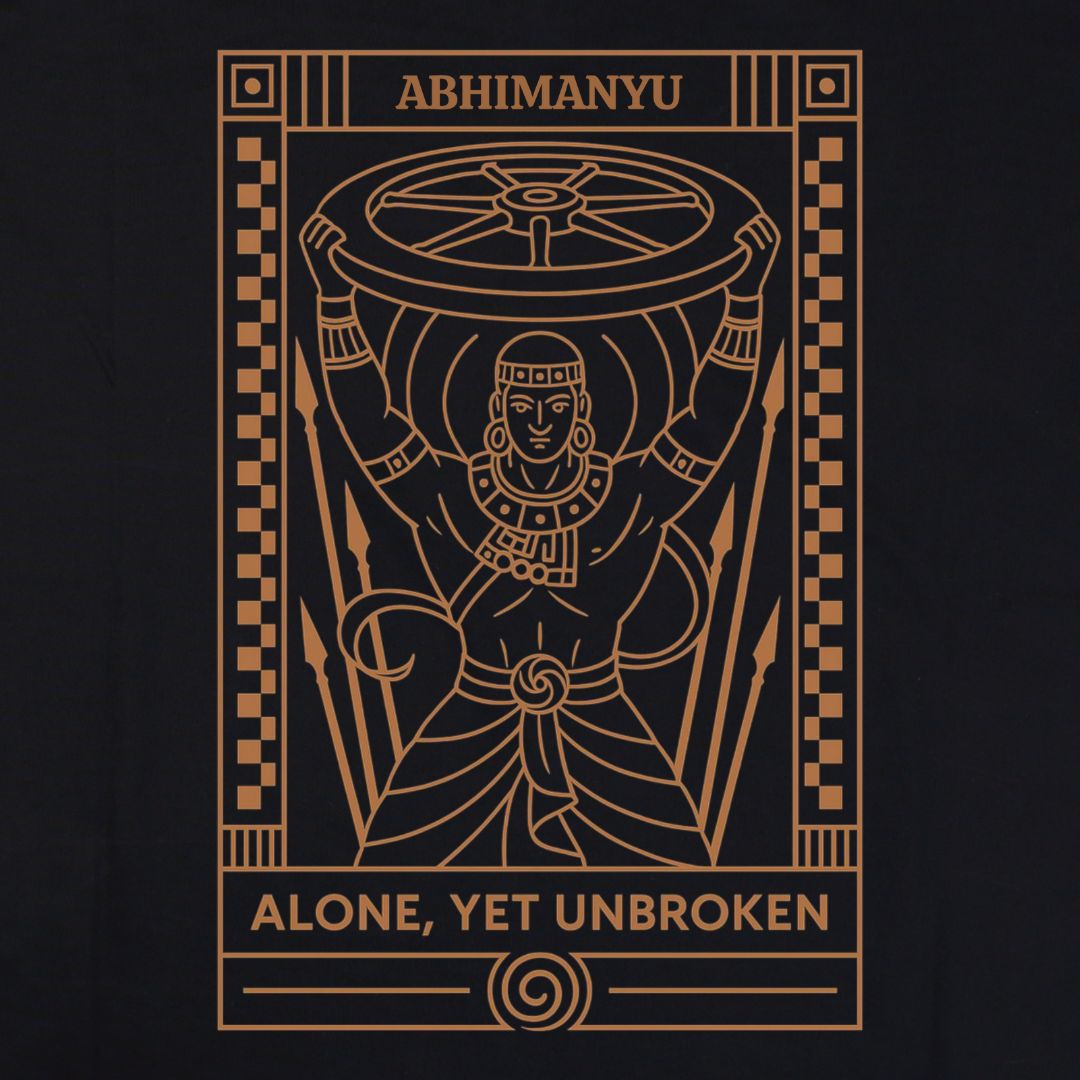 ABHIMANYU – Artistic Premium Cotton Tee by Vedawear  
