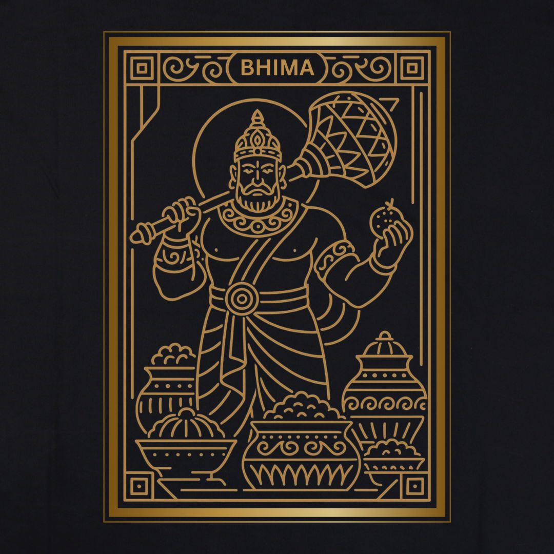 BHIMA – Artistic Premium Cotton Tee by Vedawear  
