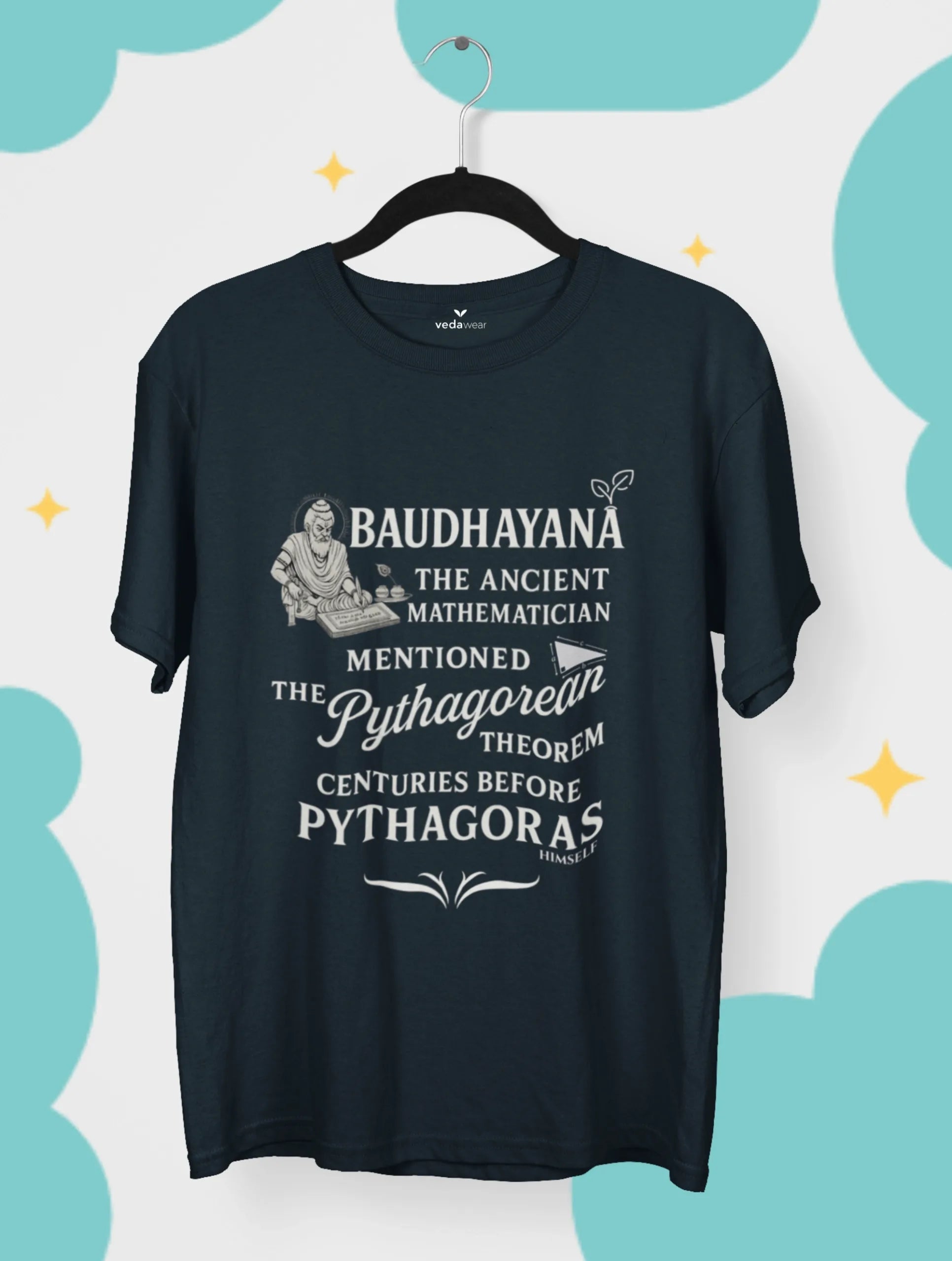 Baudhayana's Legacy Premium Tee – Artistic Premium Cotton Tee by Vedawear 
