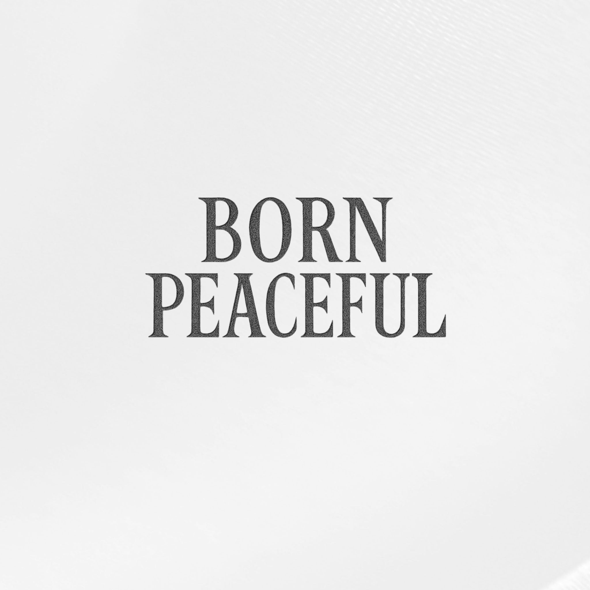 Born Peaceful – Dystopian Street Art Hoodie – Artistic Premium Cotton Tee by Vedawear  