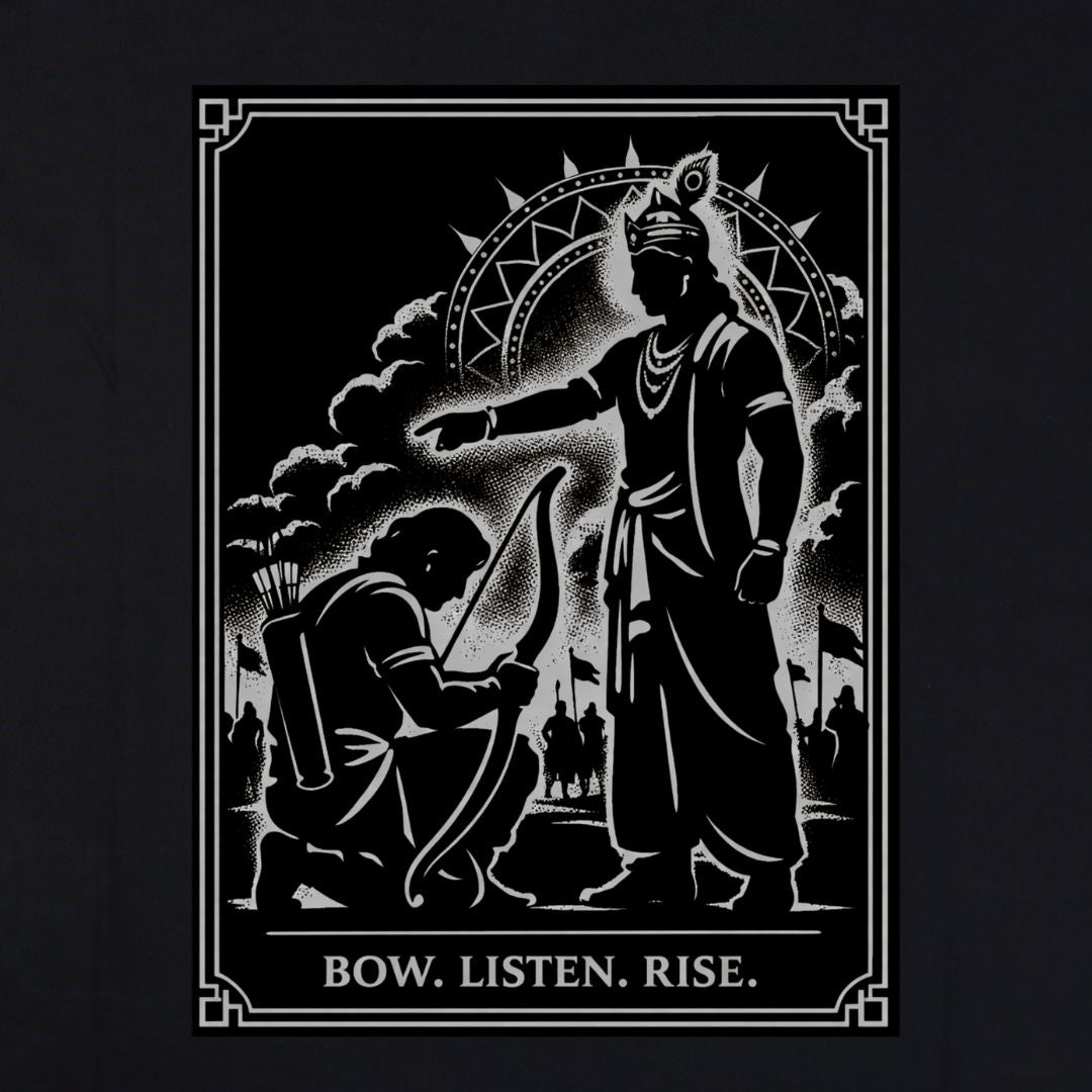 DHARMA (BLACK EDITION) – Artistic Premium Cotton Tee by Vedawear  