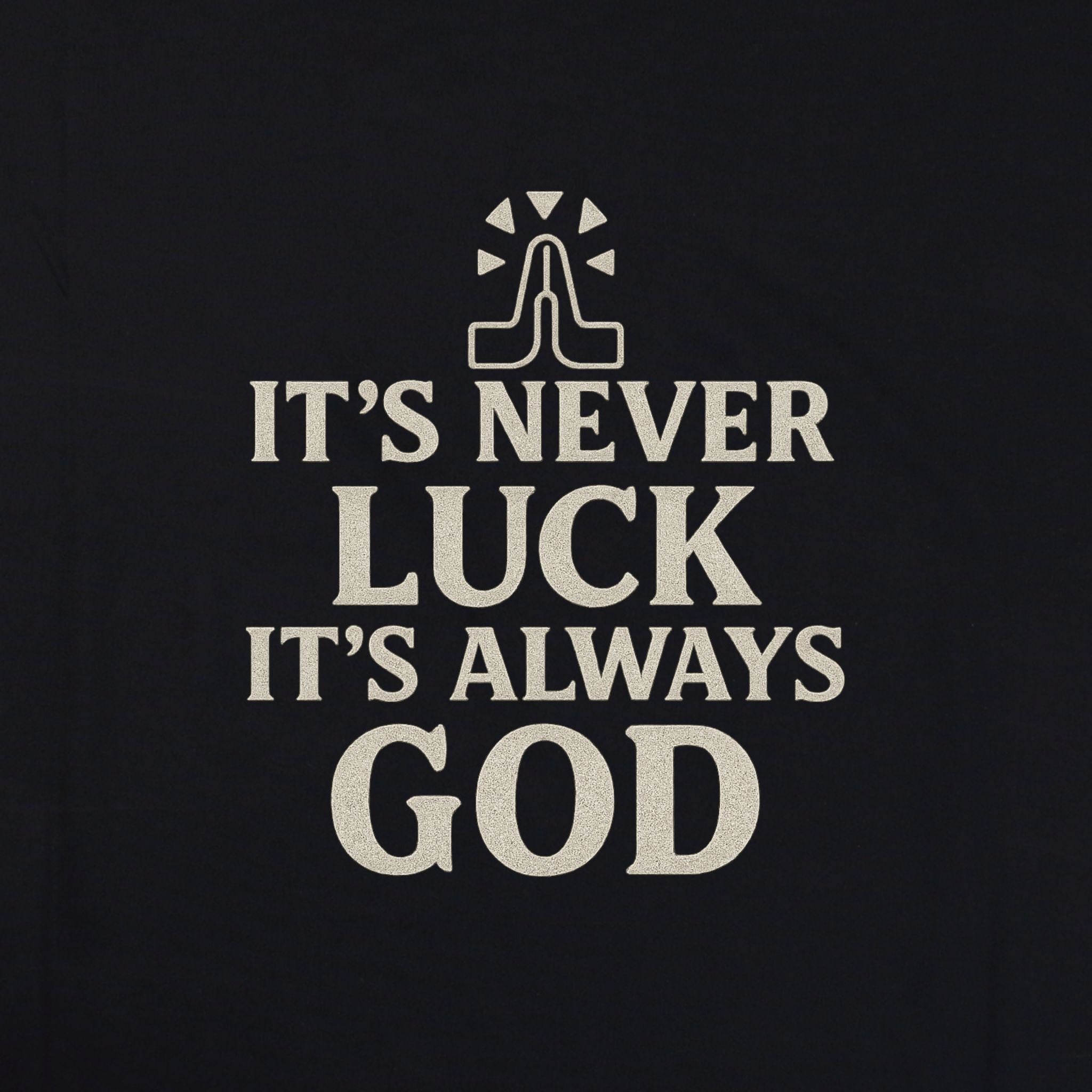 Divine Luck – Dual Message Premium Hoodi – Artistic Premium Cotton Tee by Vedawear  