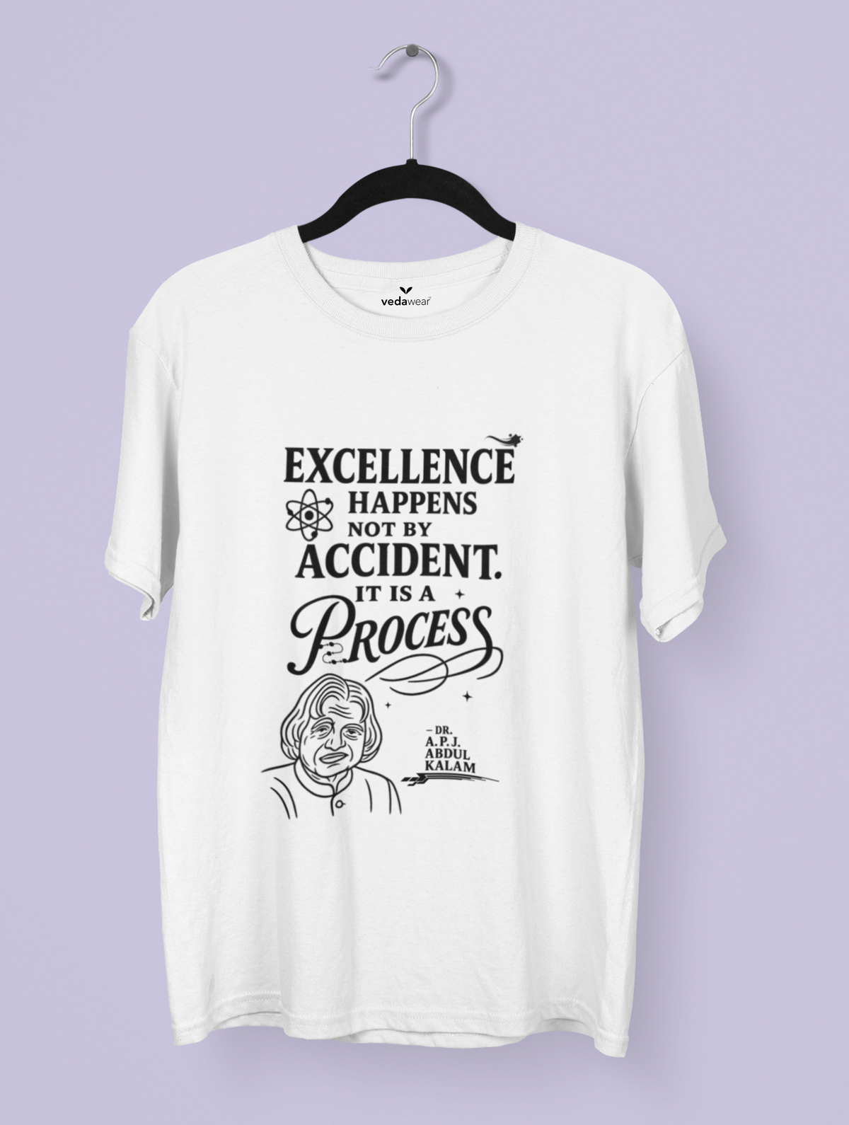 Excellence – Dr. A.P.J. Abdul Kalam Premium Tee – Artistic Premium Cotton Tee by Vedawear 