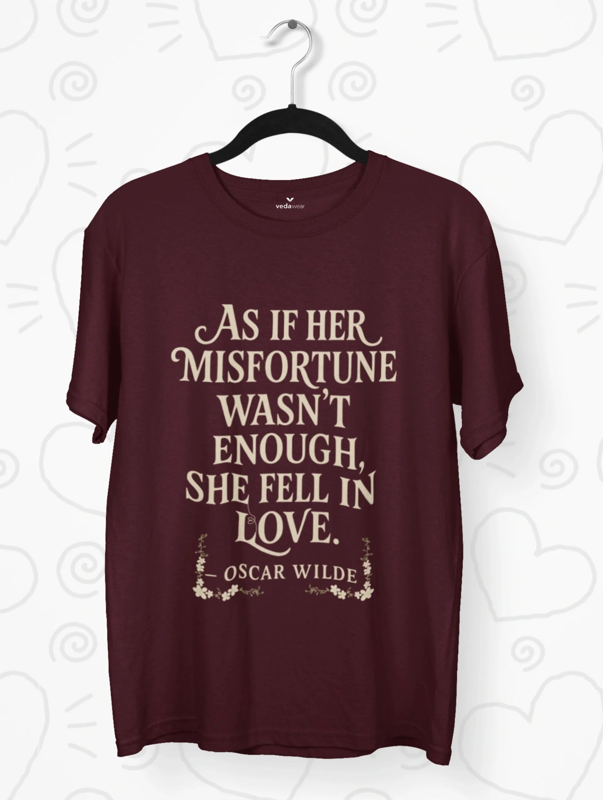 Fell in Love – Oscar Wilde Premium Tee – Artistic Premium Cotton Tee by Vedawear 