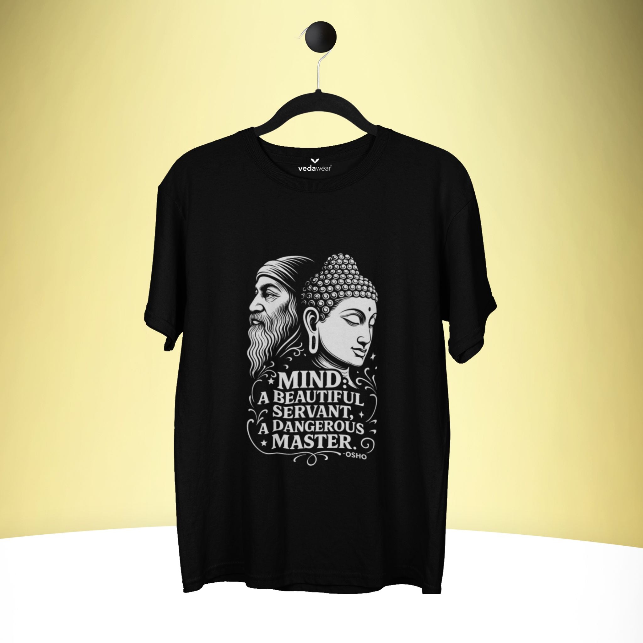 Premium Dual Wisdom Tee (Minimal Edition) – Artistic Premium Cotton Tee by Vedawear  