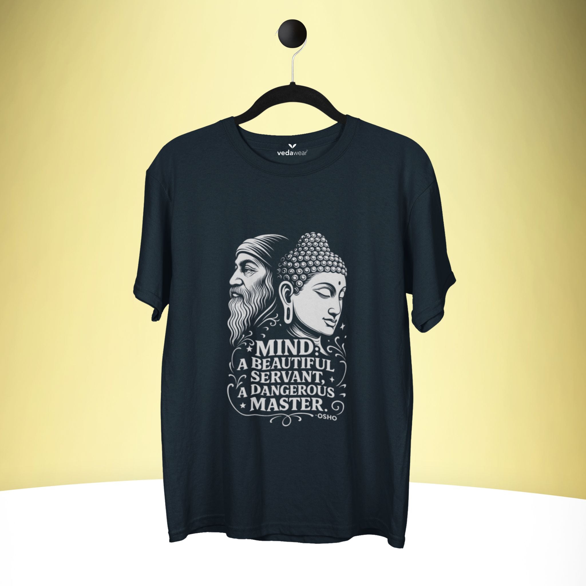 Premium Dual Wisdom Tee (Minimal Edition) – Artistic Premium Cotton Tee by Vedawear  