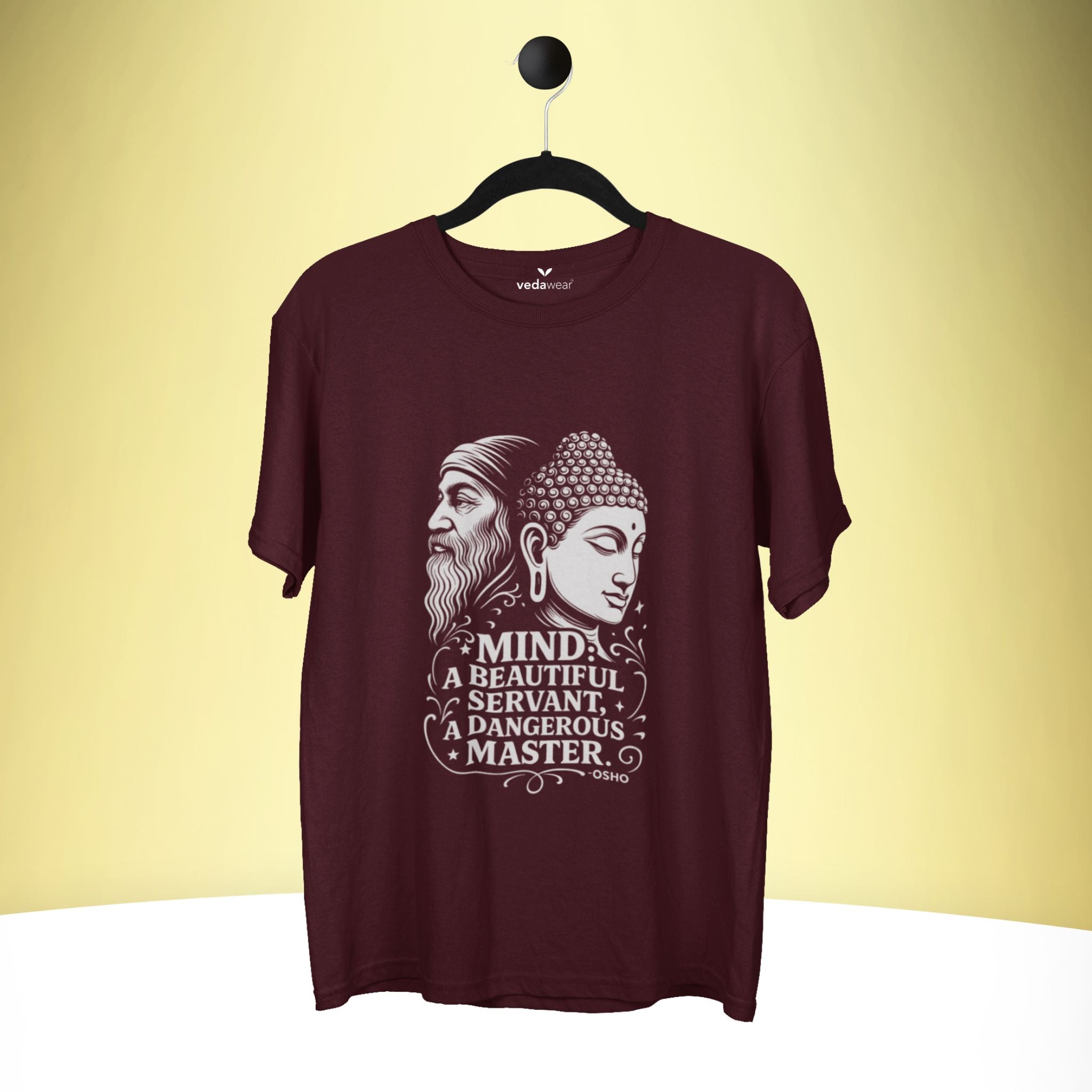 Premium Dual Wisdom Tee (Minimal Edition) – Artistic Premium Cotton Tee by Vedawear  