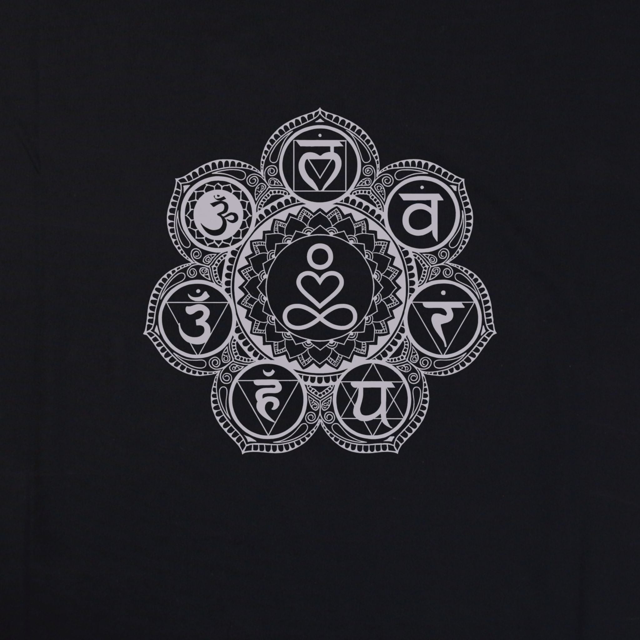 'Mystic Om & Chakra Energy' Premium Hoodie – Artistic Premium Cotton Tee by Vedawear India 