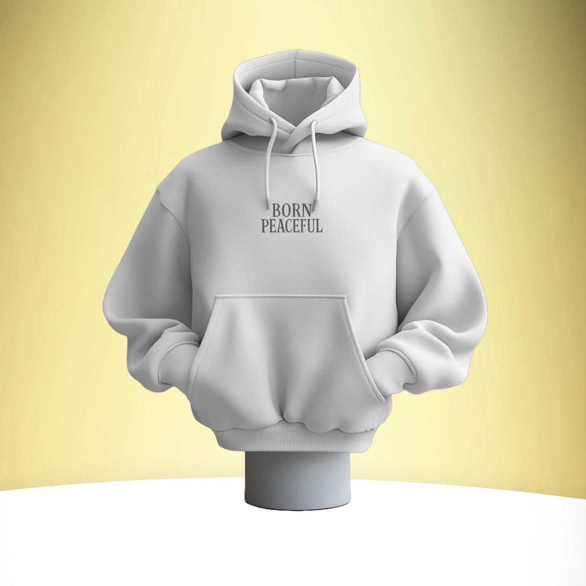 Born Peaceful – Dystopian Street Art Hoodie