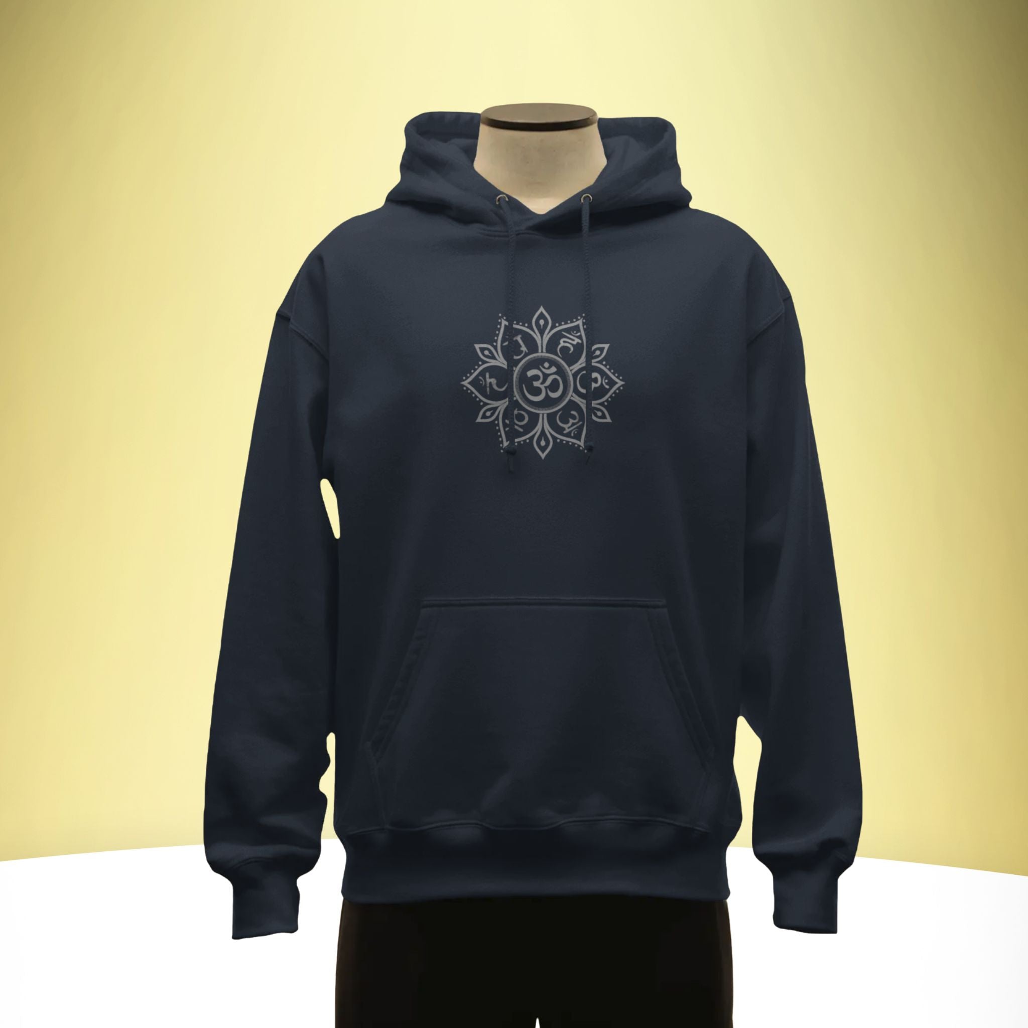 'Mystic Om & Chakra Energy' Premium Hoodie – Artistic Premium Cotton Tee by Vedawear India 