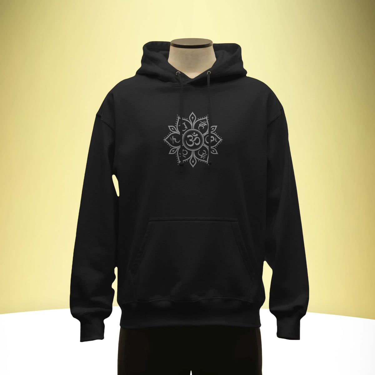 'Mystic Om & Chakra Energy' Premium Hoodie – Artistic Premium Cotton Tee by Vedawear India 