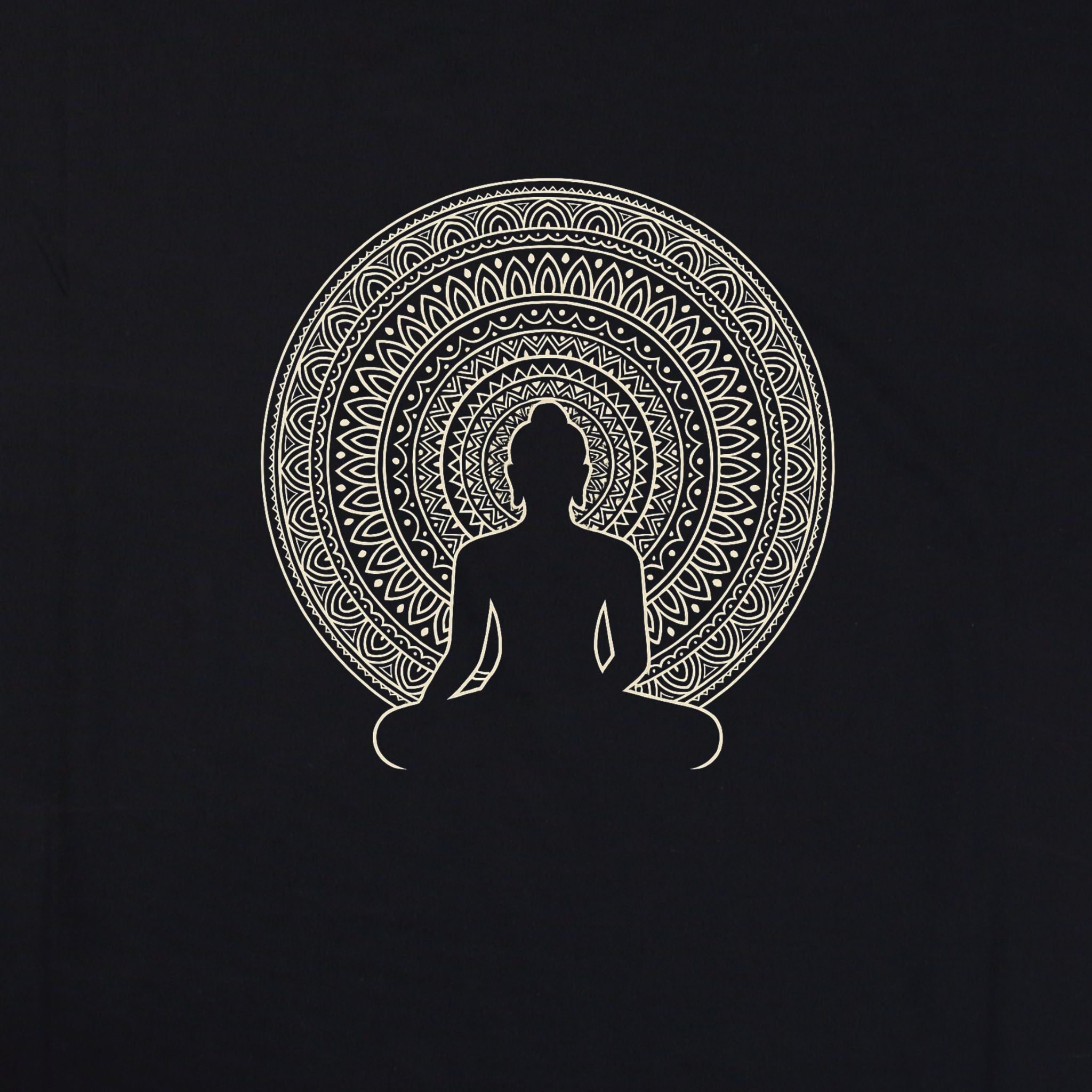 ‘Meditative Aura Energy’ Buddha Tee – Artistic Premium Cotton Tee by Vedawear India 
