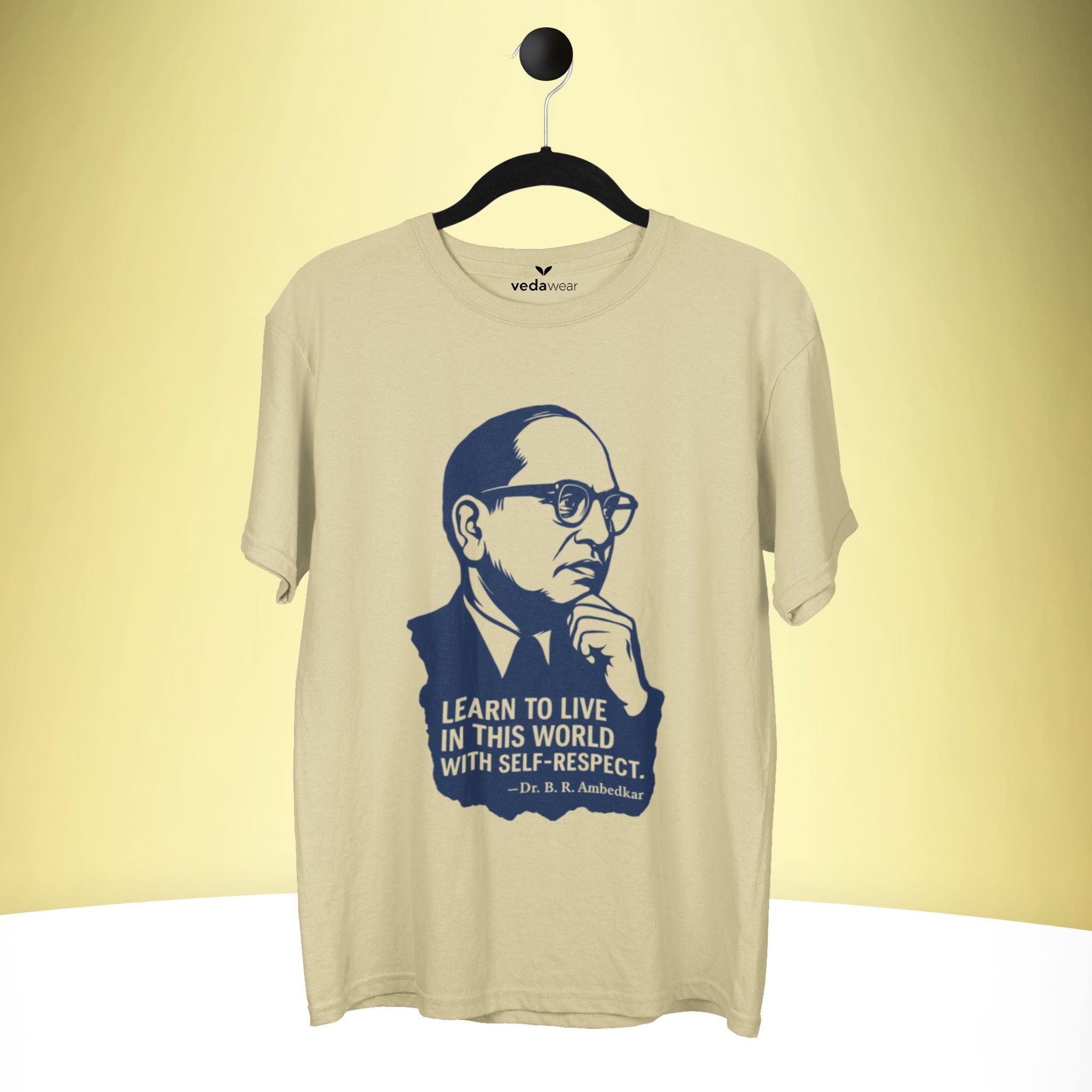 Dr. B. R. Ambedkar “Self-Respect” Premium Tee – Artistic Premium Cotton Tee by Vedawear  