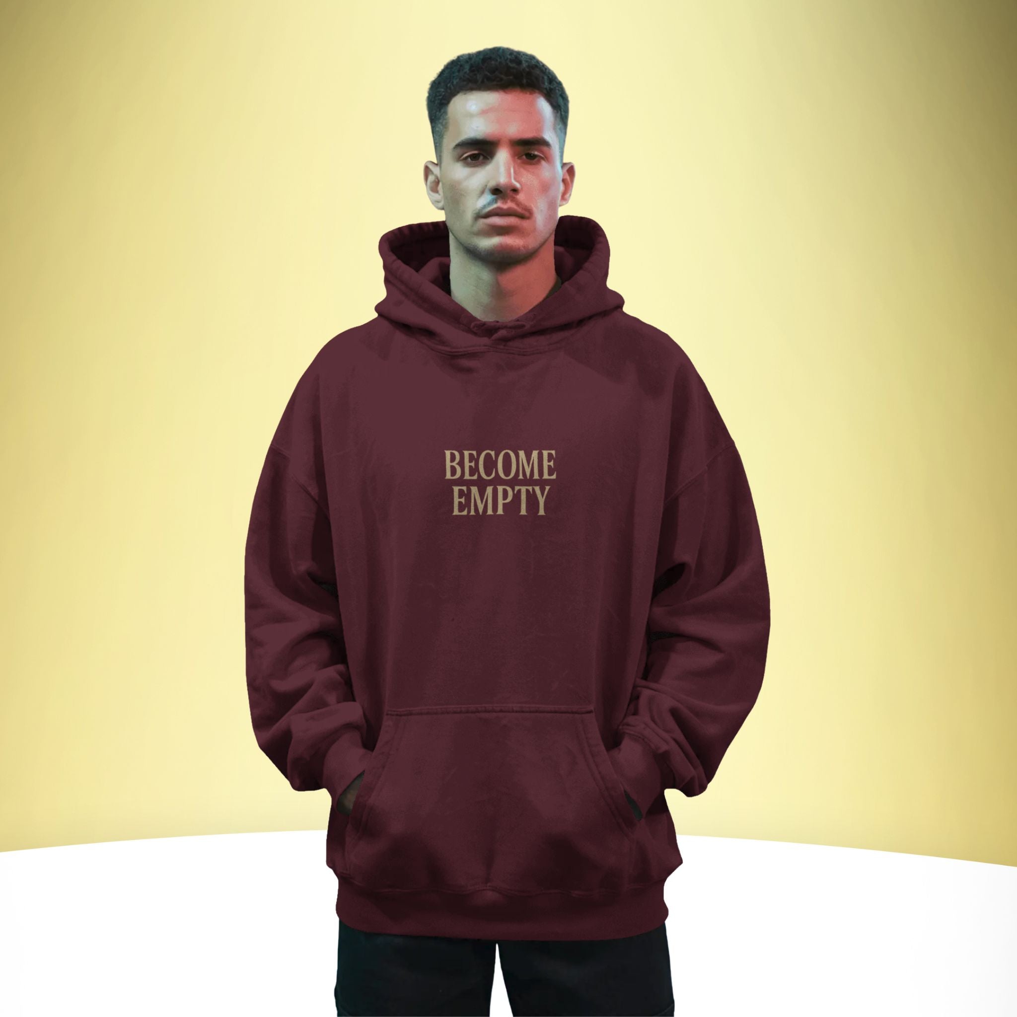 God & Emptiness – Mystical Oversized Hoodie – Artistic Premium Cotton Tee by Vedawear India 