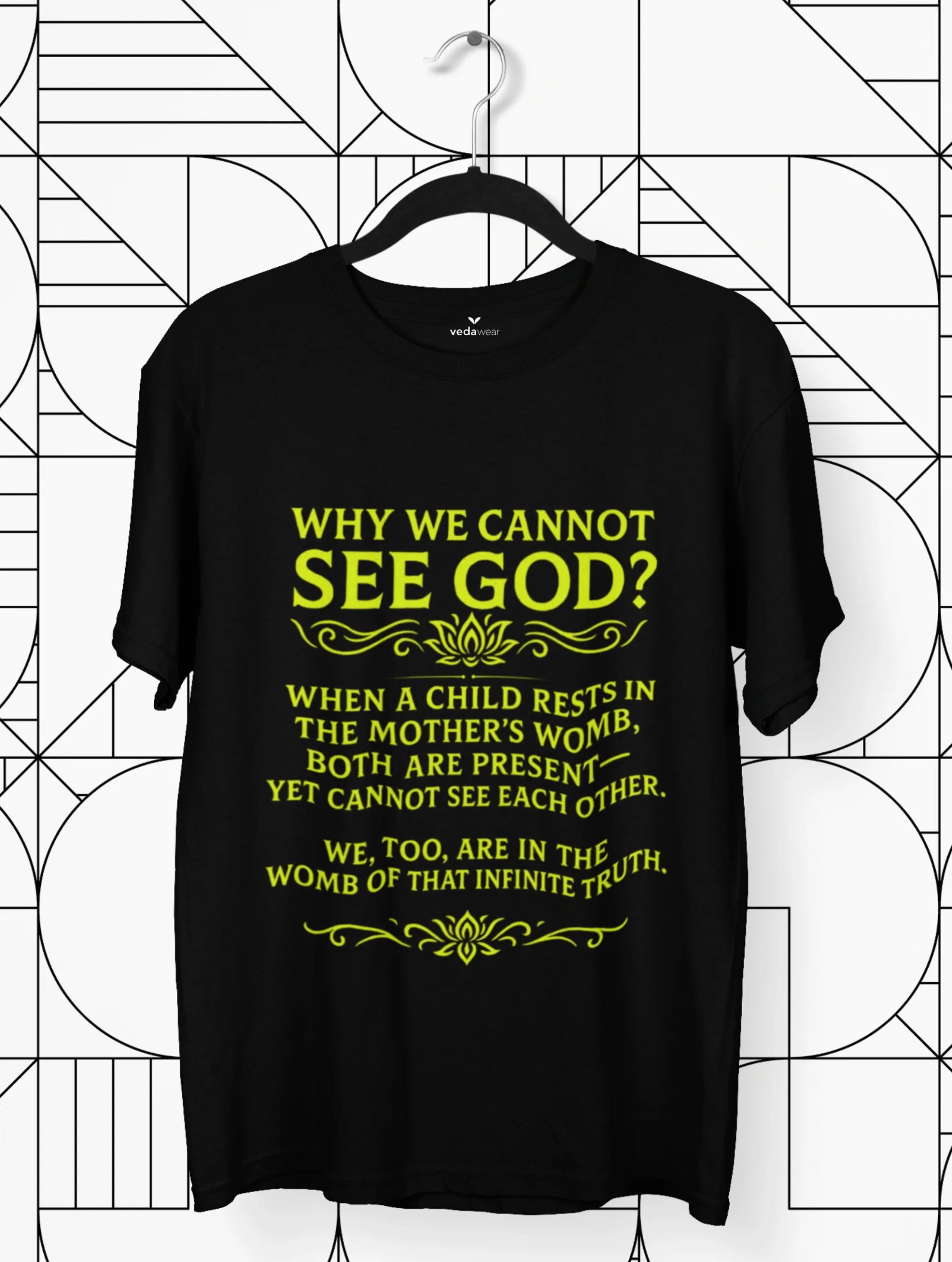 God – Premium Spiritual Wisdom Tee – Artistic Premium Cotton Tee by Vedawear 