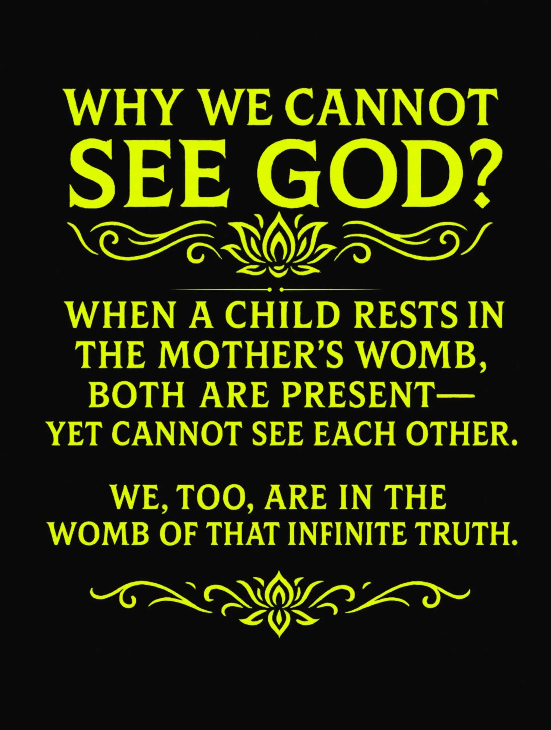 God – Premium Spiritual Wisdom Tee – Artistic Premium Cotton Tee by Vedawear 