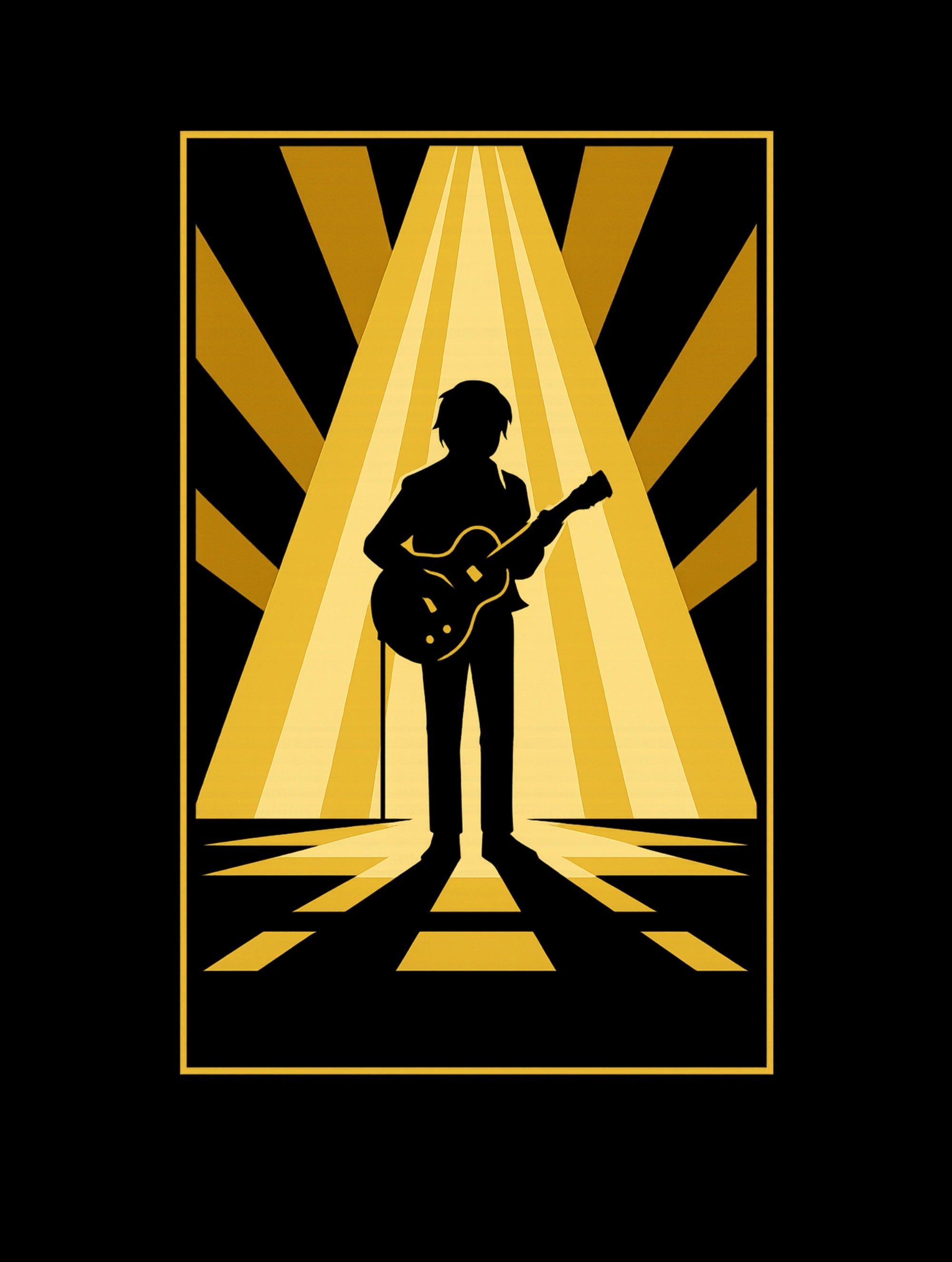 Illuminated Rhythm – Premium Tee – Artistic Premium Cotton Tee by Vedawear 