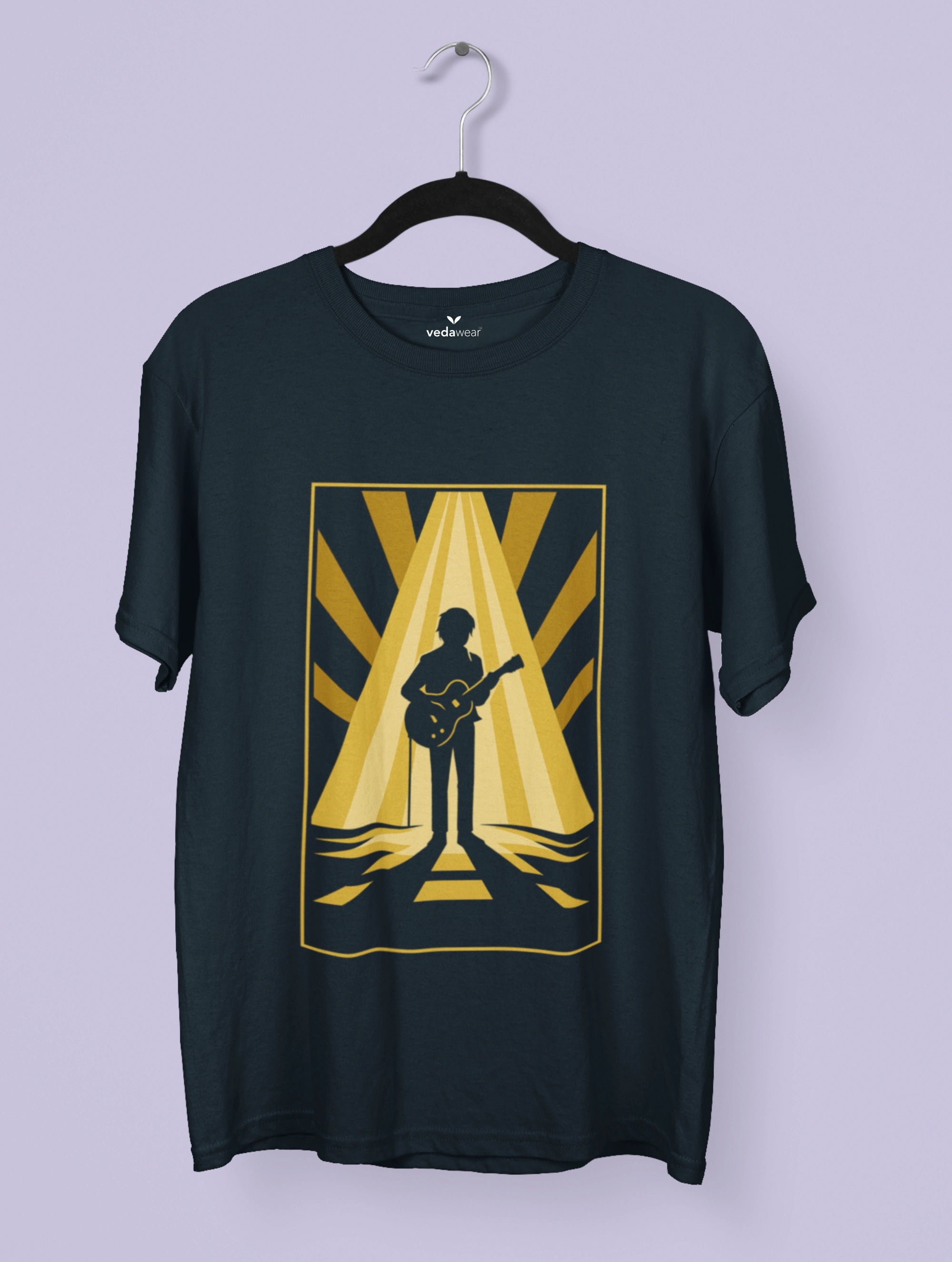Illuminated Rhythm – Premium Tee – Artistic Premium Cotton Tee by Vedawear 