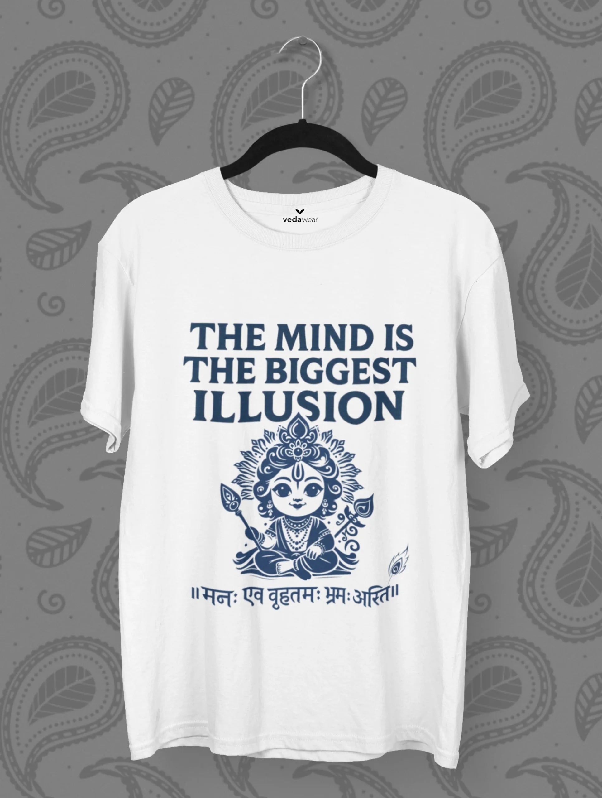 Illusion – Vedantic Truth Premium Tee – Artistic Premium Cotton Tee by Vedawear 