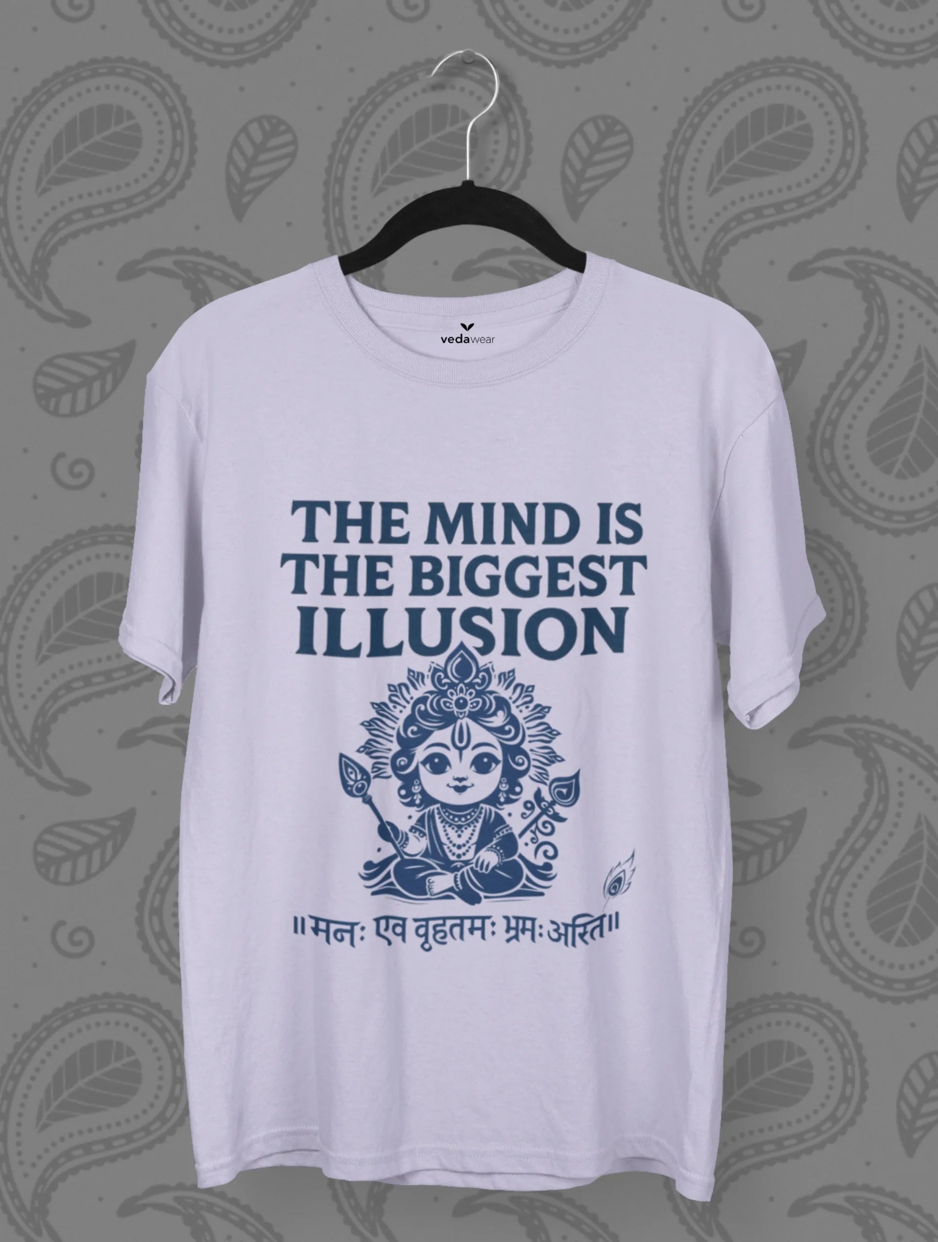 Illusion – Vedantic Truth Premium Tee – Artistic Premium Cotton Tee by Vedawear 