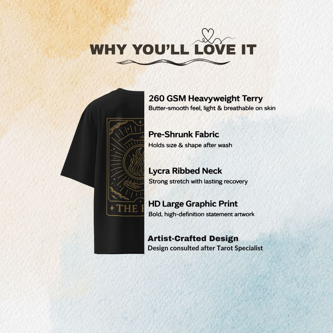 Kabaz – Tarot Love Attraction Tee – Artistic Premium Cotton Tee by Vedawear  