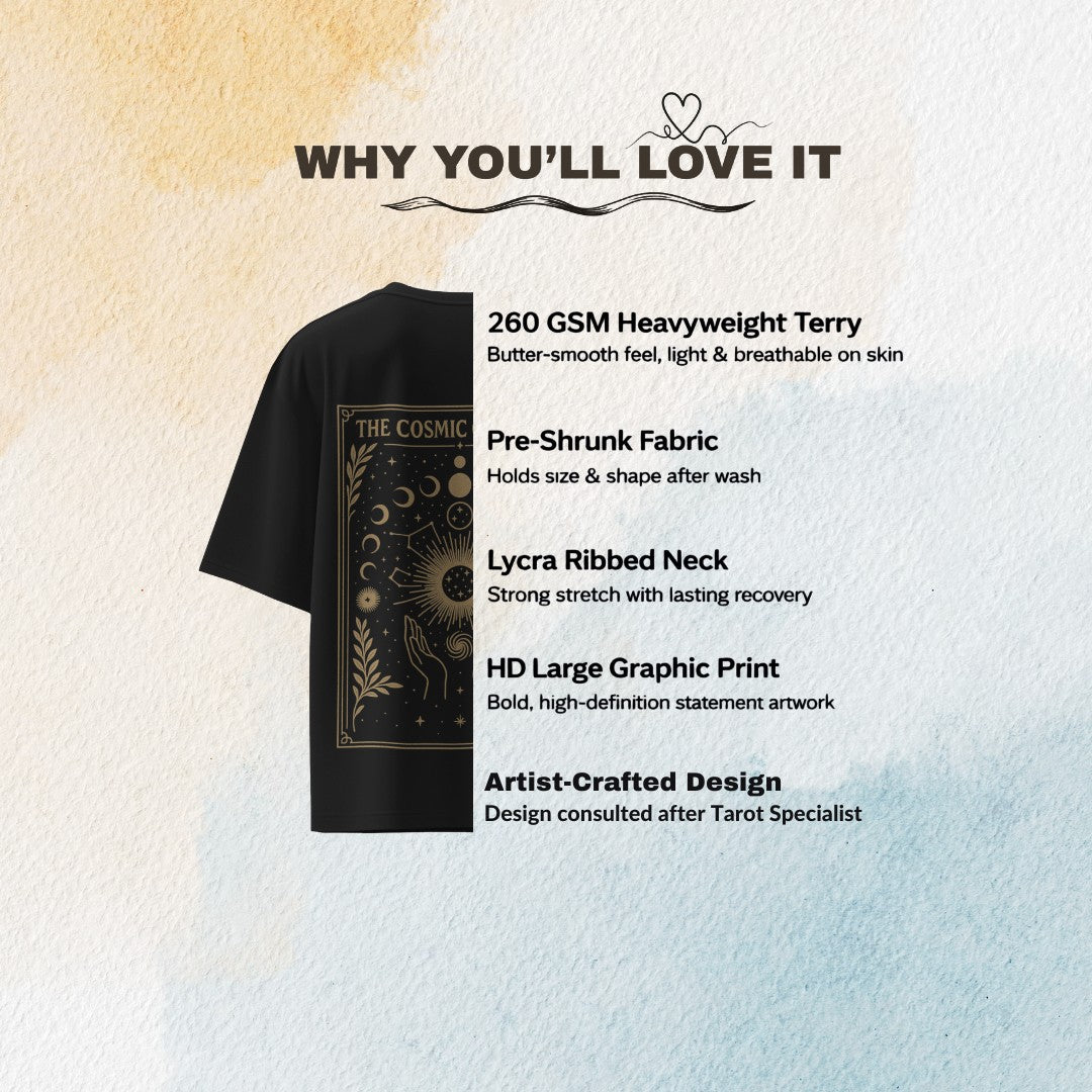 Kabaz – Tarot Universal Protection Tee – Artistic Premium Cotton Tee by Vedawear  