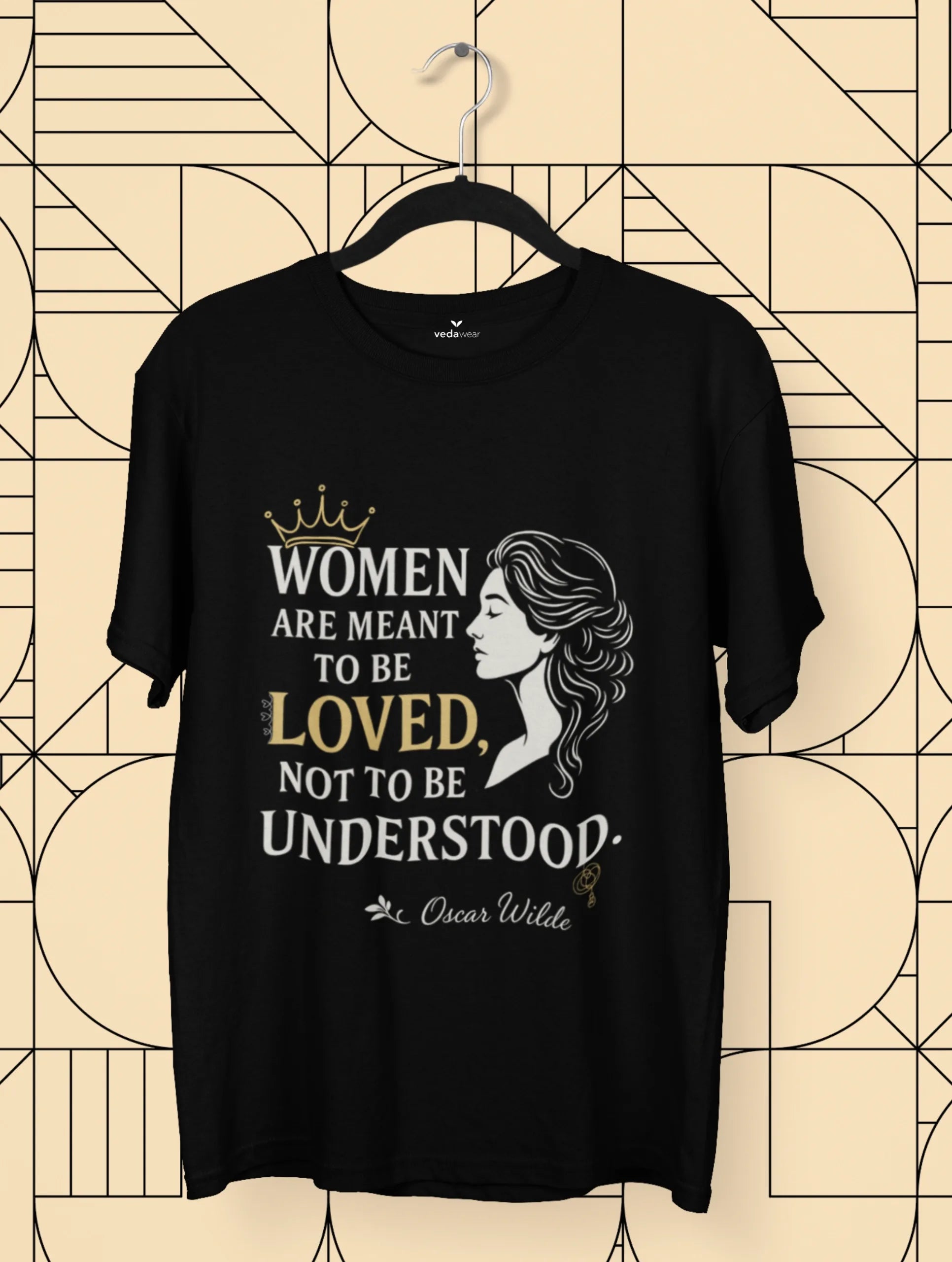 Loved – Oscar Wilde Premium Women’s Tee – Artistic Premium Cotton Tee by Vedawear 