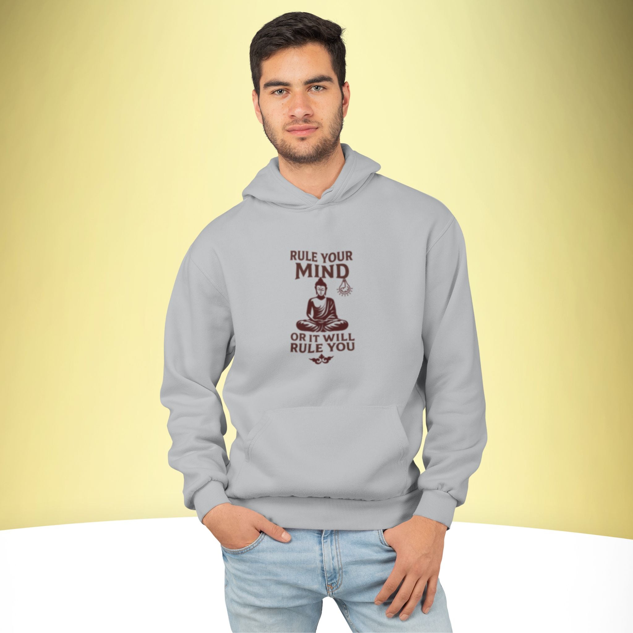 Master Your Mind – Spiritual Premium Hoodie – Artistic Premium Cotton Tee by Vedawear  