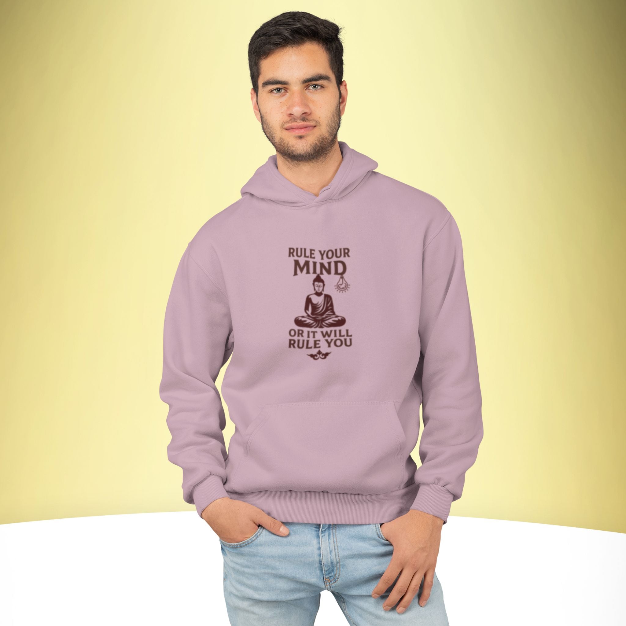 Master Your Mind – Spiritual Premium Hoodie – Artistic Premium Cotton Tee by Vedawear  