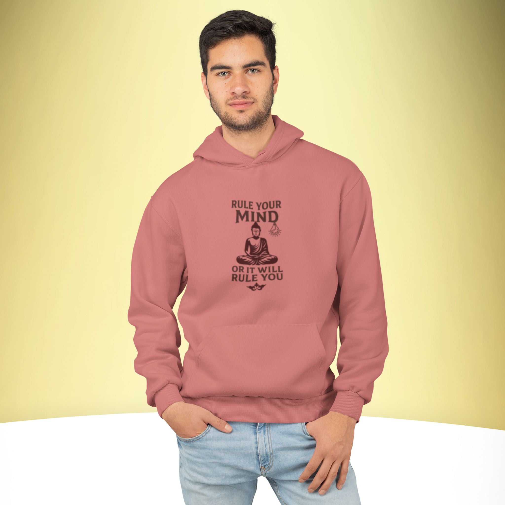 Master Your Mind – Spiritual Premium Hoodie – Artistic Premium Cotton Tee by Vedawear  