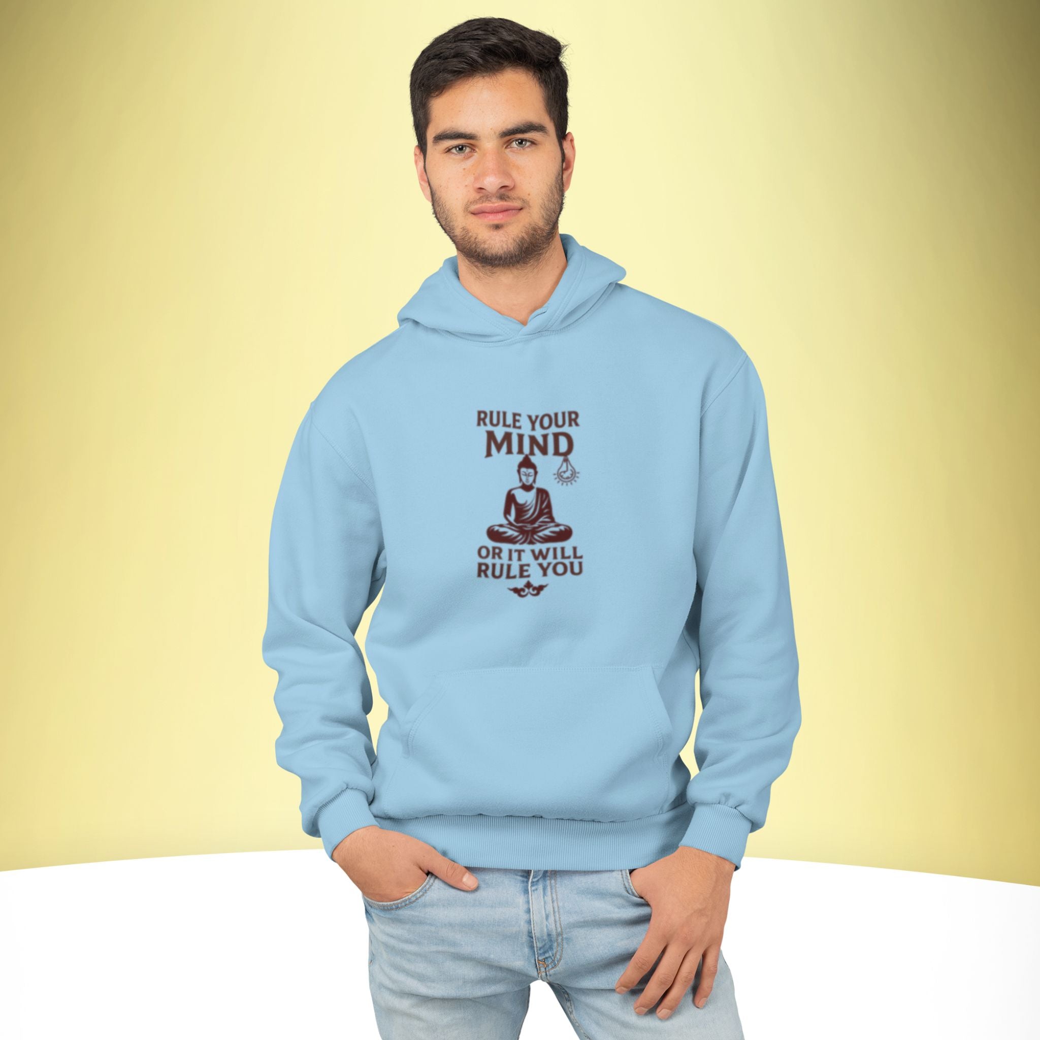 Master Your Mind – Spiritual Premium Hoodie – Artistic Premium Cotton Tee by Vedawear  