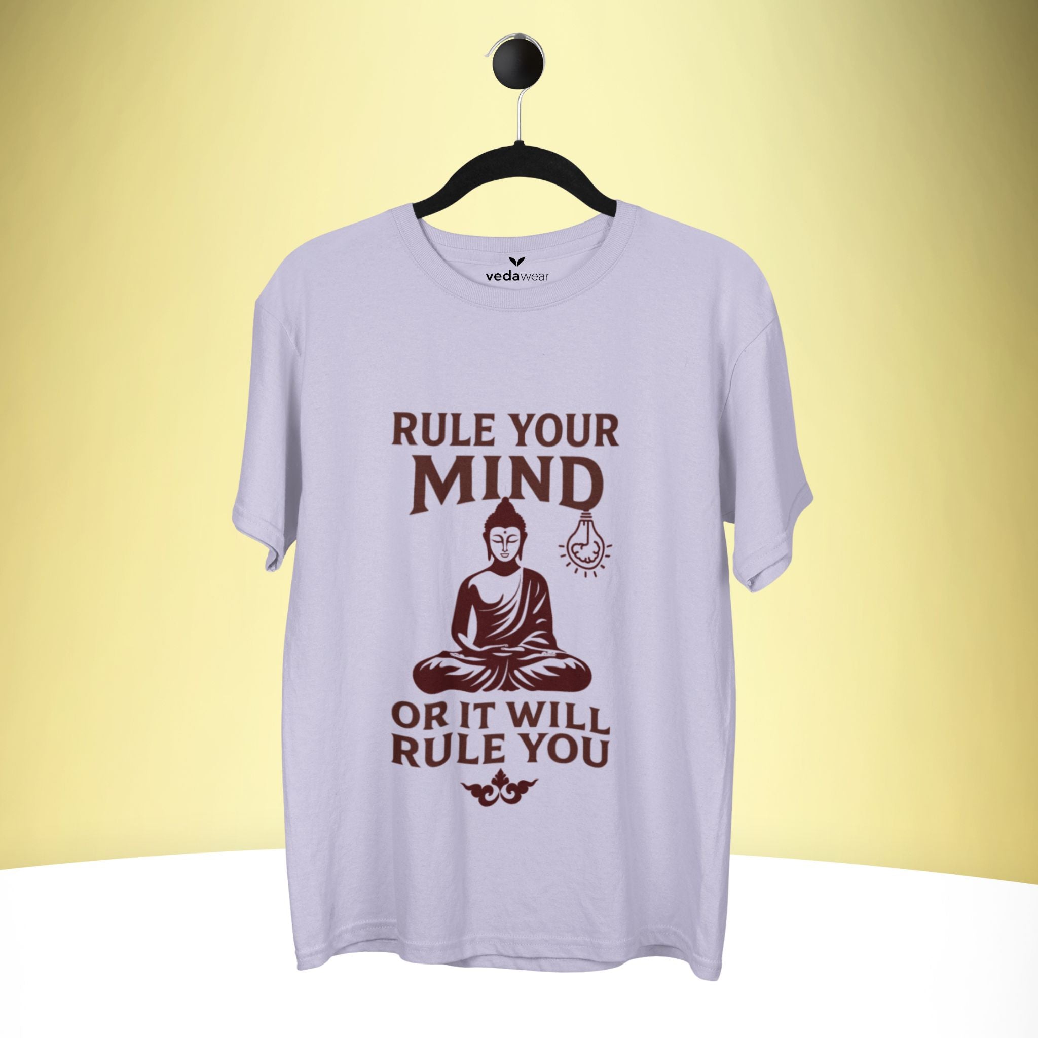 Mind – Buddha Wisdom Premium T-Shirt – Artistic Premium Cotton Tee by Vedawear  