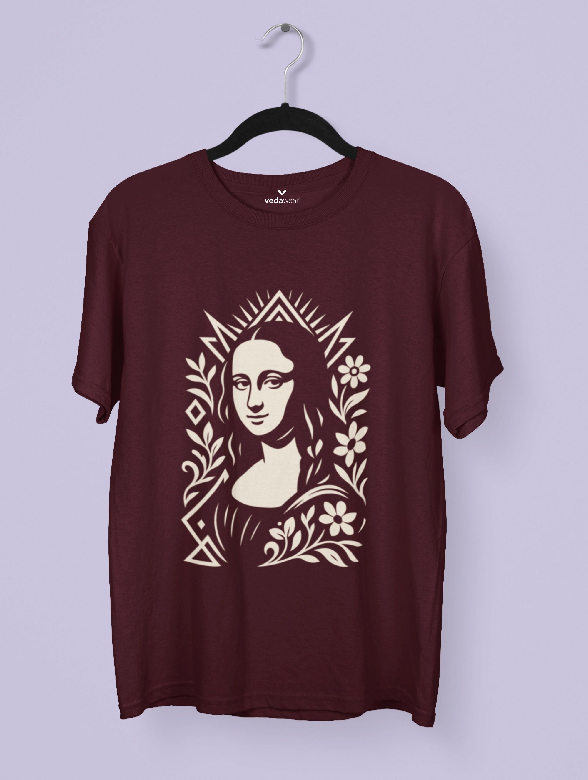 Mystic Mona – Premium Tee – Artistic Premium Cotton Tee by Vedawear 