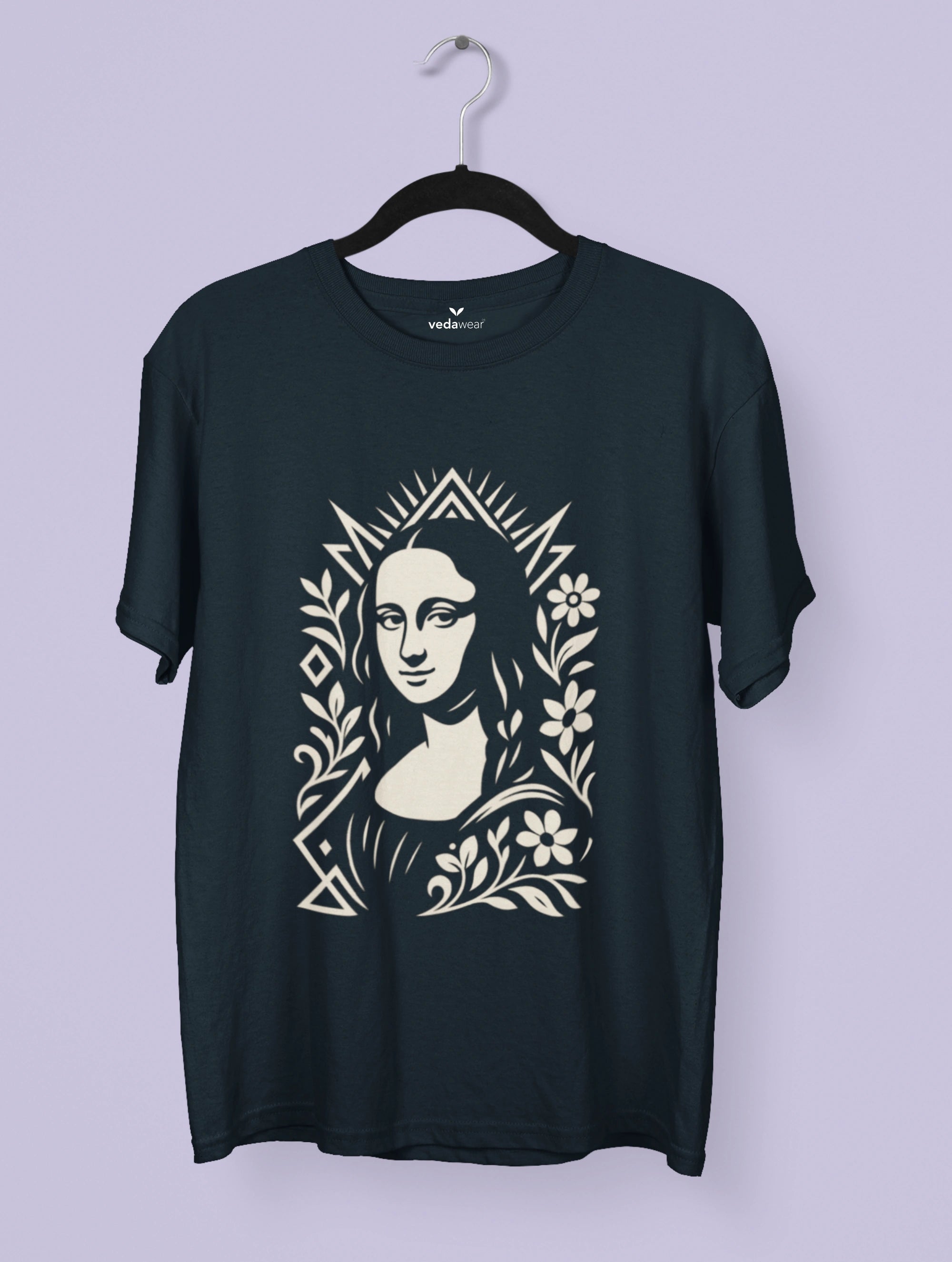 Mystic Mona – Premium Tee – Artistic Premium Cotton Tee by Vedawear 