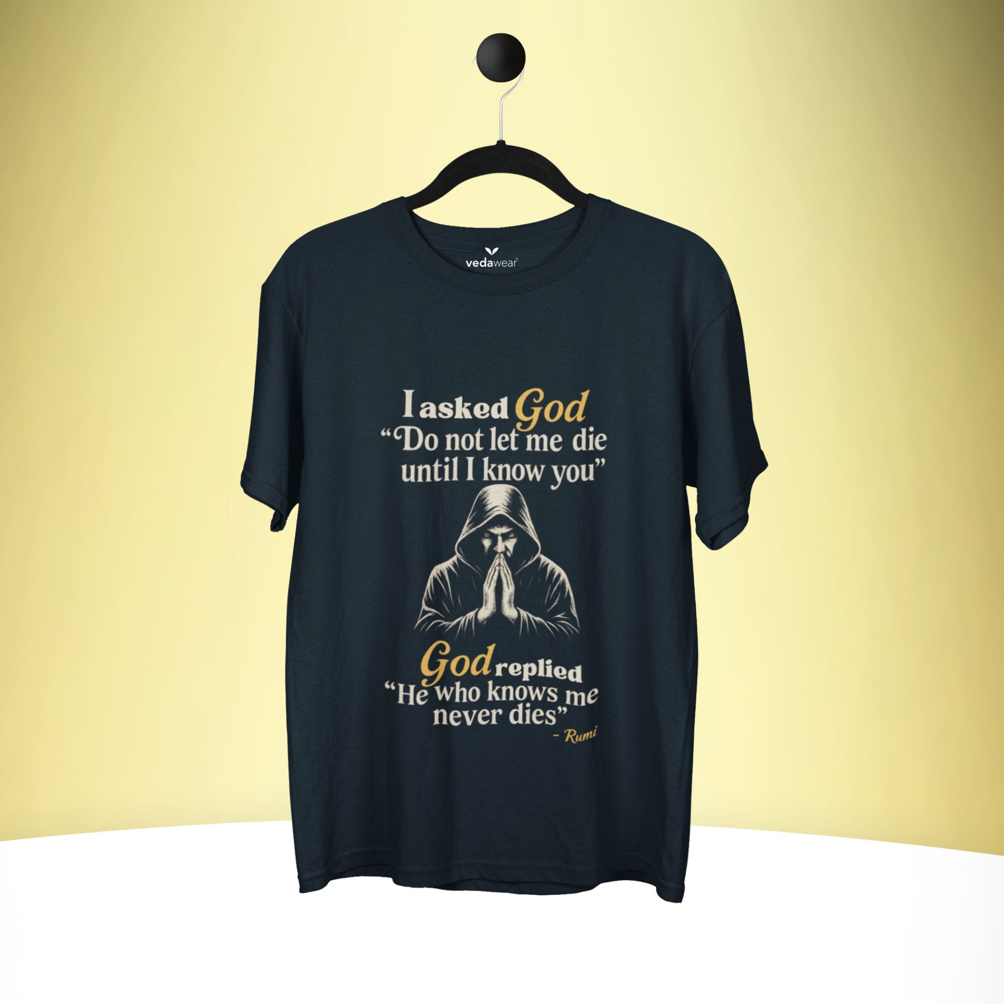 Never Dies – Rumi Premium Tee – Artistic Premium Cotton Tee by Vedawear  