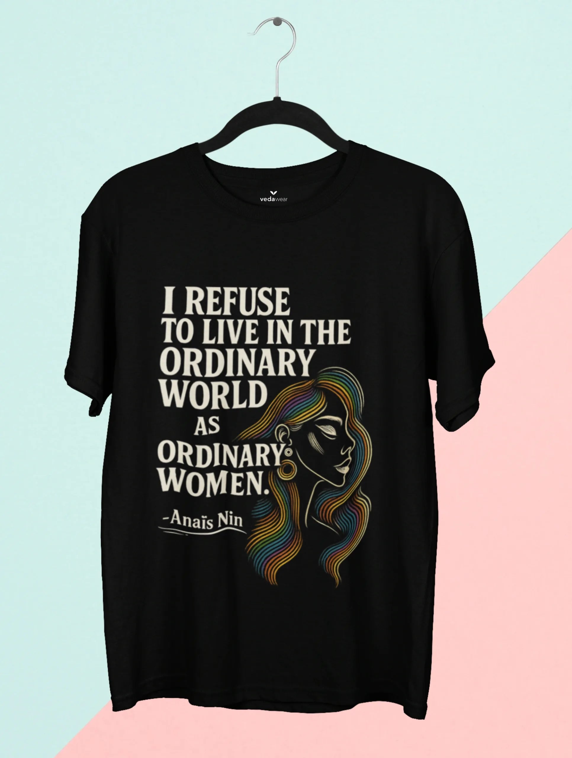 Not Ordinary – Premium Women’s Tee – Artistic Premium Cotton Tee by Vedawear 